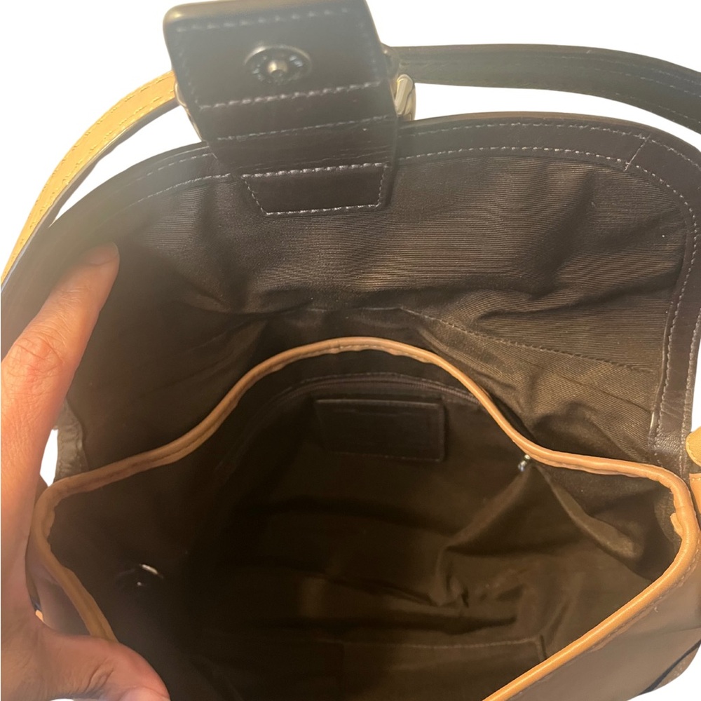 Coach Soho Camel Leather Shoulder Bag - Picture 11 of 13